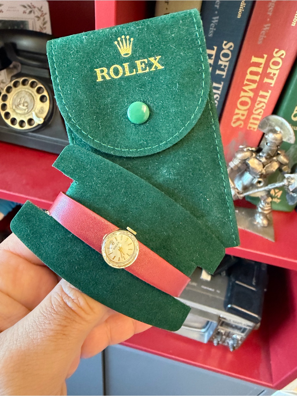 Rolex Ladies Solid 14k Gold Ming  Recently Serviced Rare  Elegant